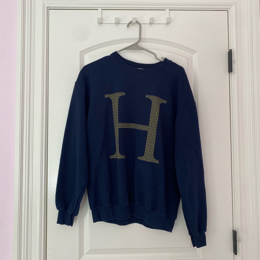 navy blue Gildan crewneck - Harry Potter ‘H’